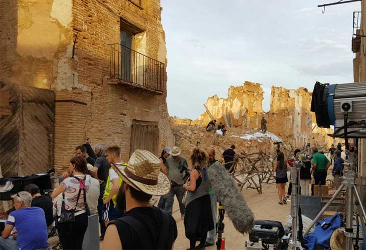 Belchite un escenario de pelicula